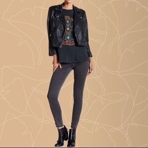 Black wash out faded jeans